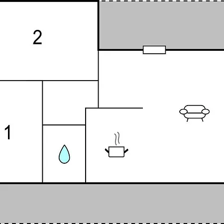 2 Bedroom Cozy In *